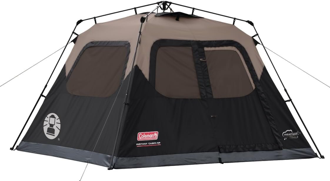 Coleman Camping Tent with Instant Setup, 4/6/8/10 Person