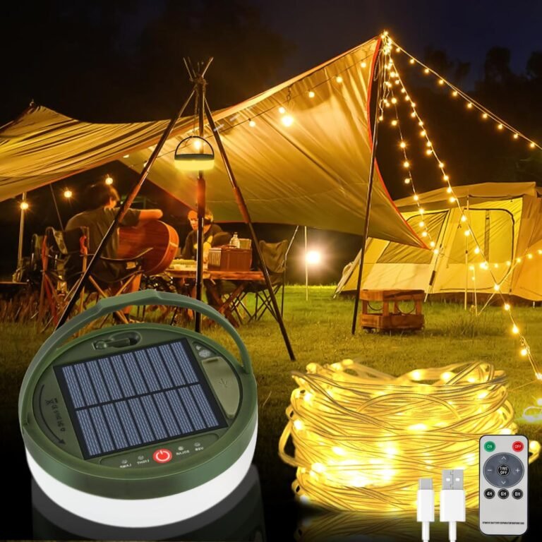 Solar Camping String Lights, 39.4ft Fairy String Lights